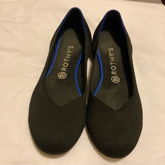 Rothy’s Black Round Toe Flats - Picture 1 of 8
